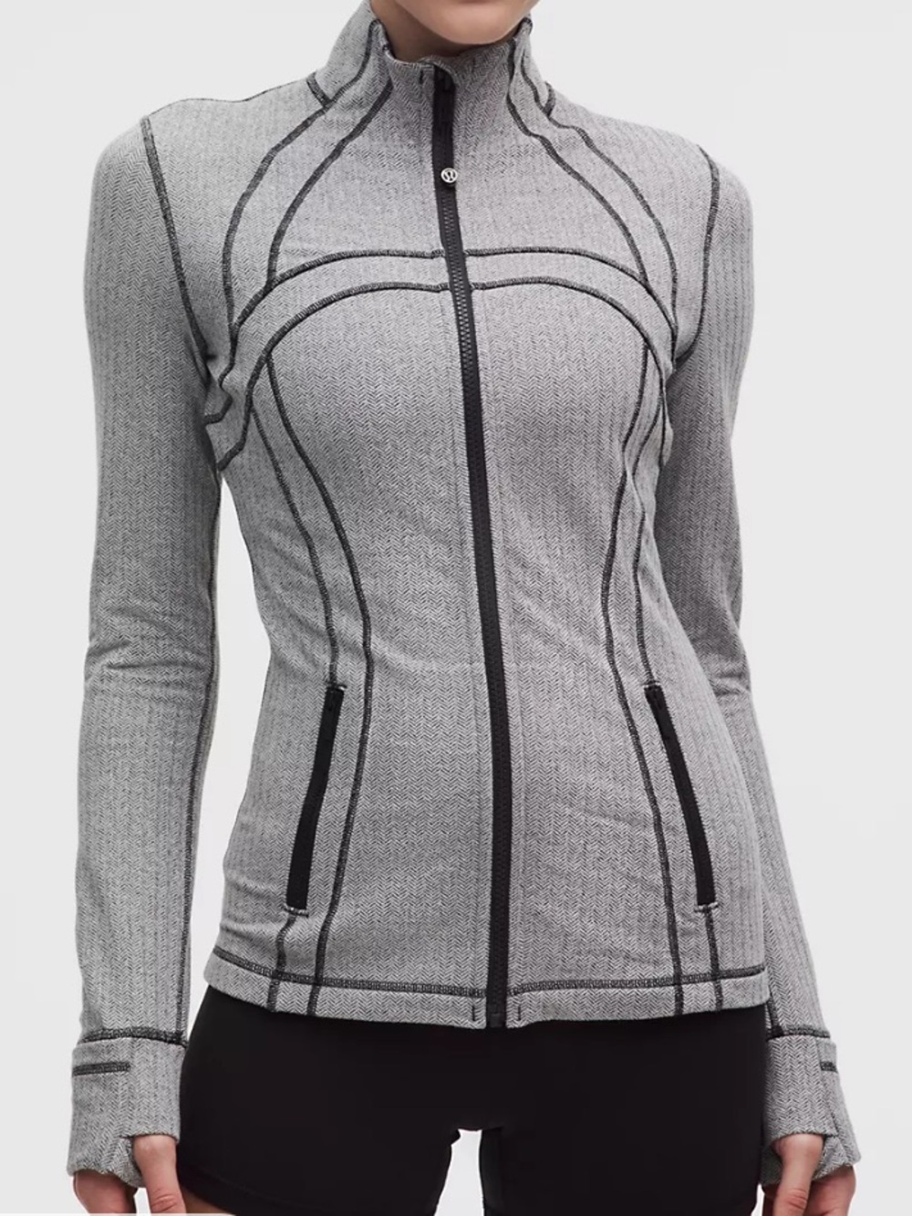 Lululemon Define Cropped Jacket Gray Size 4